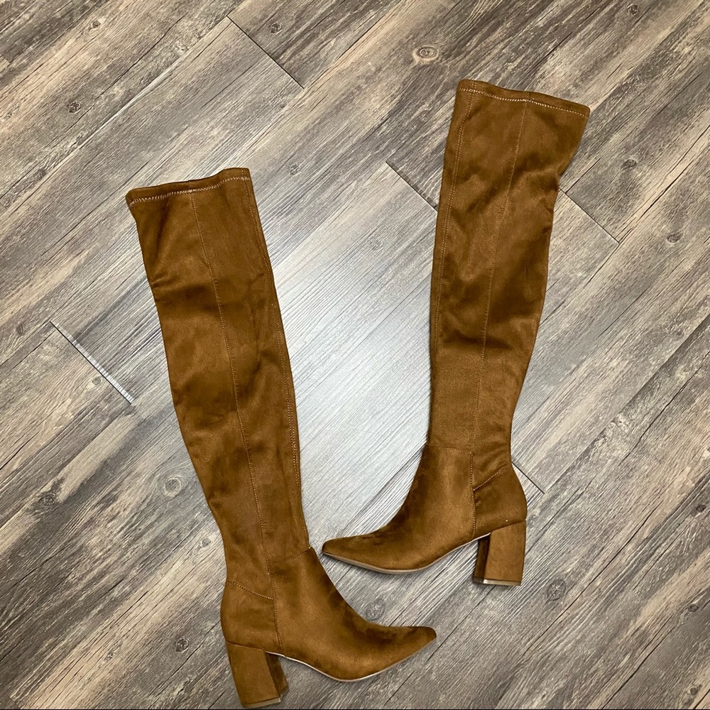 Steve Madden Nifty over the knee faux suede boot